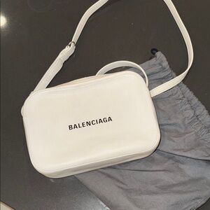 Balenciaga White camera Bag